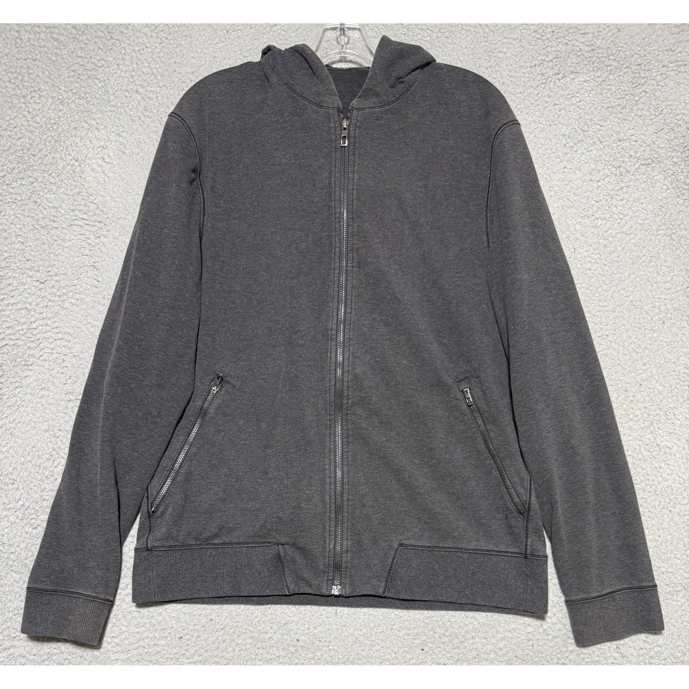 Lululemon Cross Cut Hoodie Mens Large Heathered Dark Gray LM4660S